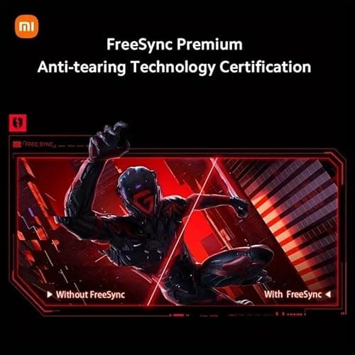 XIAOMI Curved Gaming Monitor 34-inch 180Hz High Reshed Rate 1ms Fast FreeSync Premium Professional Calibration 95% DCI-P3 100% sRGB* Low Blue Light Computer Screen Monitor Desktop Monitor 9