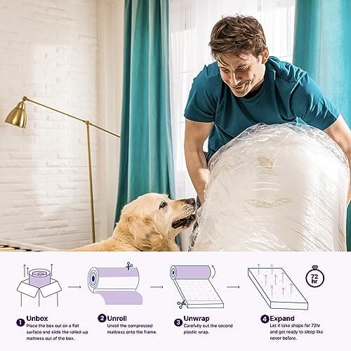 NapQueen Twin Size, 6 Inch Anula Green Tea Infused Memory Foam Mattress, Bed in a Box, CertiPUR-US Certified 8