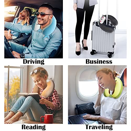 Sexysamba Cartoon Headrest & Neck Pillow for Kids Boys & Girls, Teens, Travel Accessories for Airplane, Car, Recline, Memory Foam Cute Travel Pillow with Sleep Eye Mask - Pink Unicorn 5