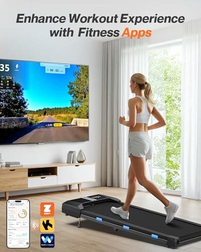 Cardirun Walking Pad with Incline, Portable Under Desk Treadmill for Home Office, 2.5HP Quiet Walking Pad Treadmill, 330lb Capacity & 3.8 MPH, Long Stride, App/Remote Control, LED Display, No Assembly 6