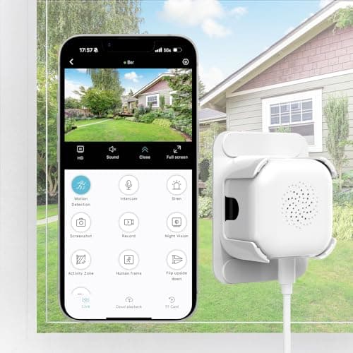 YUOIOYU 3MP 2K Window Camera, Indoor Cameras for Home Security with Full Color Night Vision, Smart Person & Motion Detection, 2-Way Audio, Siren, 2.4GHz & 5GHz WiFi Camera, Easy & Quick Installation