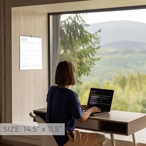 Beautiful 2025-2026 Wall Calendar - Runs from January 2025 until July 2026 – 14.5"x11.5" Office Wall Calendar for Easy Organizing 5