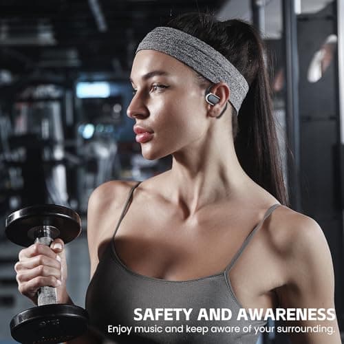 Wireless Earbuds, Bluetooth 5.4 Headphones, True Wireless Stereo Sound Earphones with Noise Cancelling Mic, Fast Charging, IPX7 Waterproof, Comfort Fit Ear Buds for Sports/Workouts/Travel (Deep Black) 7