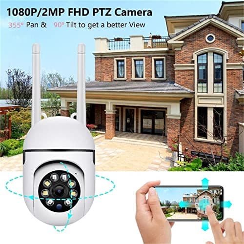 KOWVOWZ Outdoor Security Cameras, 2.4GHz & 5G WiFi Cameras for Home Security, 1080P Dome Surveillance Cameras 360° View, Waterproof Security Camera with Motion Detection, 2-Way Audio (2PCS) 6
