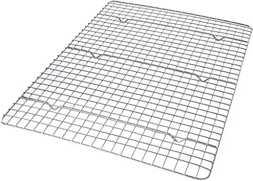 USA Pan Half Sheet Bakeable Cooling Rack, Steel Nonstick Wire