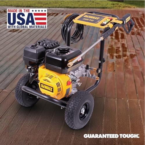 DeWalt 3300 PSI Gas Pressure Washer, 5 Nozzles, Spray Gun, Wand, 25-ft. Hose, DXPW3300-S, 49-State 9