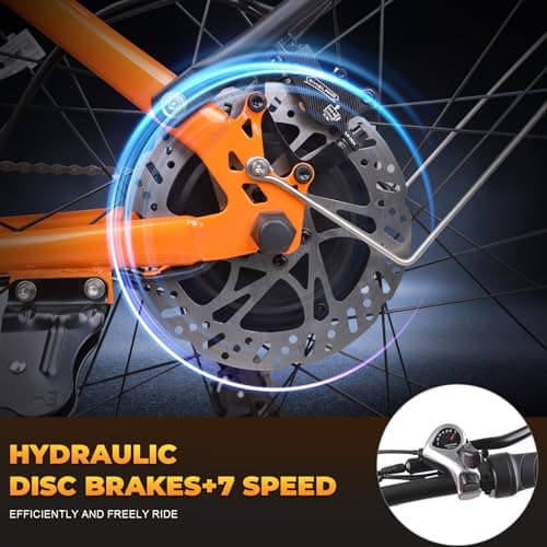 SURNAT Electric Bike for Adults - Dual Motor AWD 2000W 32MPH Ebike with 48v/22.5Ah Removable Battery, 26x4.0 Fat Tire Mountain Electric Bicycle, Hydraulic Disc Brake E-Bike for Men Women (Black) 9