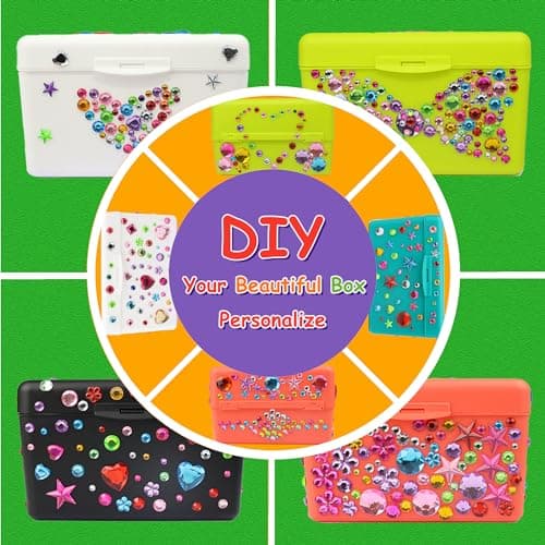 JEHAPPYTRY 3x5 Index Card Holder Set - Exquisite Recipe Box with Index Card Dividers Inclu Assorted DIY Stickers, 150 Colored Index Cards, Labels, Snap Rings, A-Z Dividers and Index Card Box, Black 9