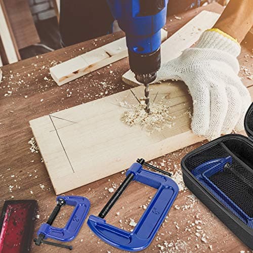 SunXuan 6 Piece C Clamps Set. 123456-Inch,C Clamp, C Clamps Heavy Duty (1inch 2inch 3inch 4inch 5inch 6inch) 4