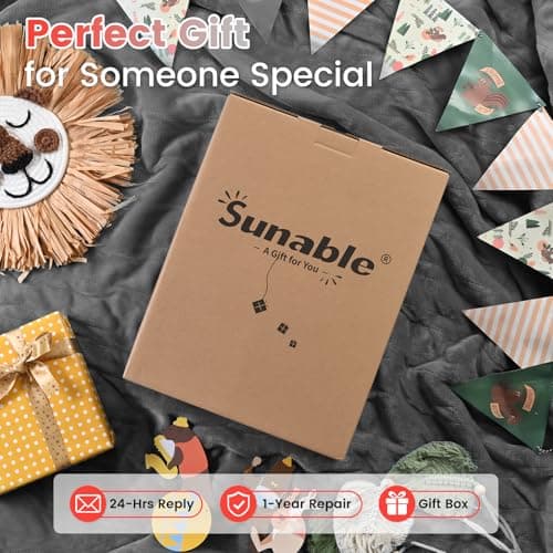 Sunable Heated Electric Blanket - Machine Washable Blanket with Time Settings 10 Heat Settings Full Size 77×84 inches Grey - Velvet & Sherpa 6