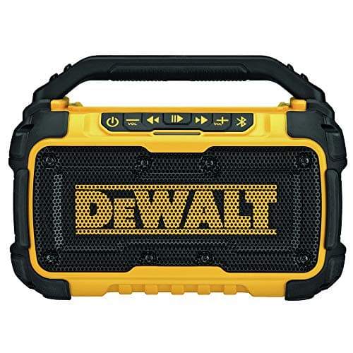 Dewalt DCR010R 12V/20V MAX Lithium-Ion Jobsite Corded/Cordless Bluetooth Speaker (Tool Only) (Renewed)