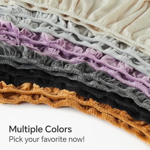 BEDELITE Velvet Fitted Sheet and Pillowcases Set, Luxury Soft Fuzzy Bottom Sheet with Reinforced Elastic Corner Straps, Deep Pocket up to 15 Inch, 1 Fitted Sheet and 2 Pillowcases (Queen, Black) 7