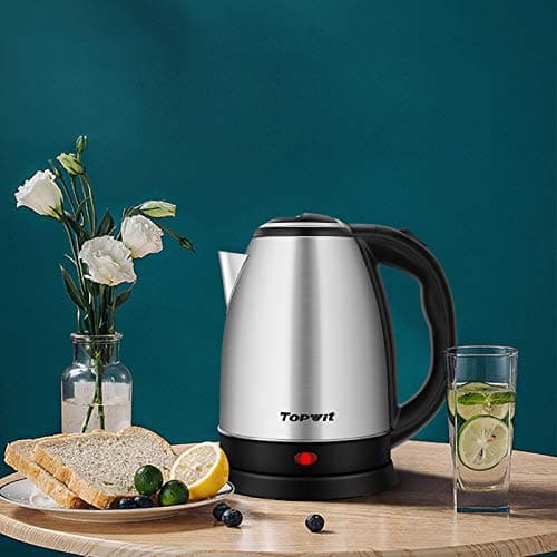 TOPWIT Electric Kettle, 2.0L Hot Water Kettle Electric, BPA-Free Stainless Steel Tea Kettle, Electric Kettles for Boiling Water with Fast Boil, Auto Shut-Off & Boil Dry Protection, Silver 7