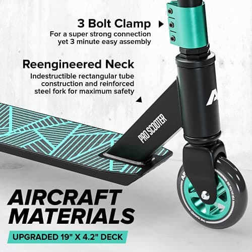 APOLLO Pro Scooter Genius Pro 4.0 - Trick Scooter for Teens & Adults - Pro Scooters for Kids, Freestyle Pro Scooter, Trick Scooters for Teens 12 Years and up, 220 LBS 4