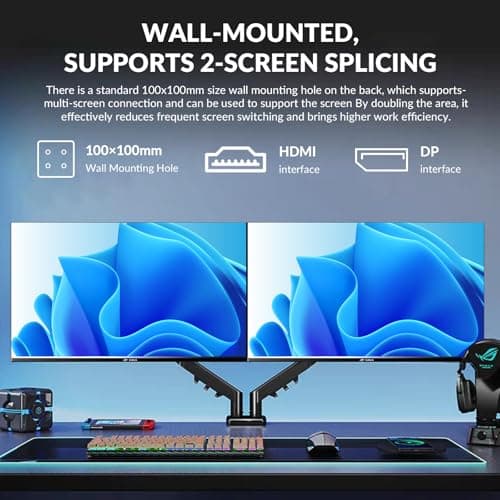 32 Inch 4K UHD Monitor (3840x2160), IPS,60Hz Refresh Rate, 100% sRGB, AMD FreeSync, 178° Viewing Angle, HDMI/DisplayPort, VESA 100x100mm Mount Compatible, Tilt Adjustable - Black 7