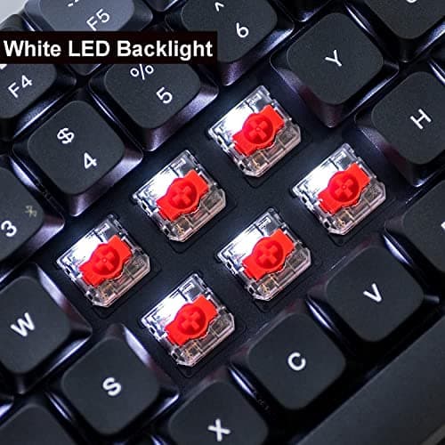 Keychron K5 Pro Wireless QMK/VIA Custom Mechanical Keyboard, 100% Full Size Layout 108 Key Programmable, Ultra-Slim White Backlit Low Profile Gateron Red Switch Bluetooth/Wired for Mac Windows Linux 6