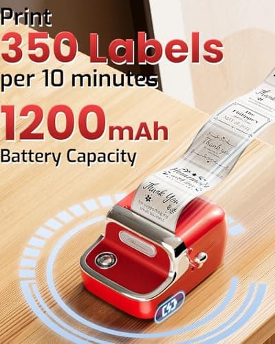 Phomemo Label Maker Machine with Tape, Upgrade M150 Thermal Label Printer, 2 Inch Bluetooth Label Maker for Barcode, Small Business, Home, Office, Compatible with Phone & PC 5