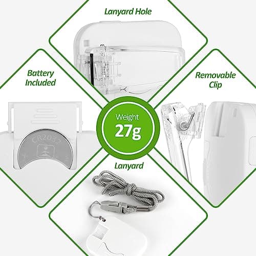 3D Pedometer for Walking, Simple Step Counter for Walking with Removable Clip and Lanyard, Accurate Pedometers for Steps, Step Tracker with Large Display for Men Women and Kids (White) 5
