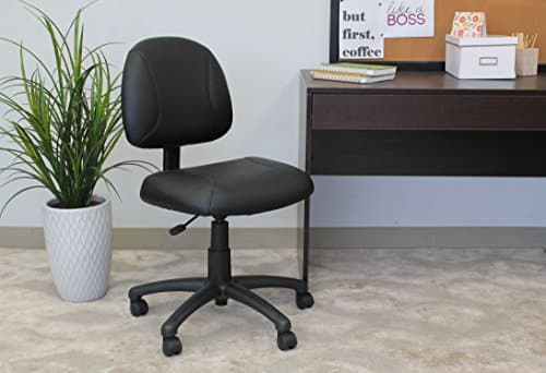 Boss Office Products Posture Task Chair Without Arms in Black, Low-Back (B305) 7