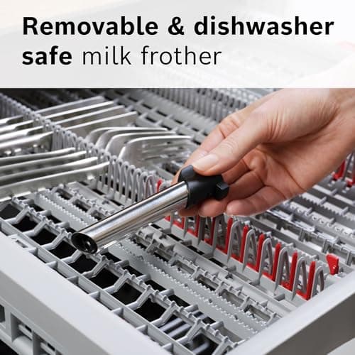 Bosch 300 Series Fully Automatic Espresso and Coffee Machine – One Touch Milk Drinks, Built-In Ceramic Grinder, In-Cup Frother, Easy Clean and Descale, Black TIU20109 8