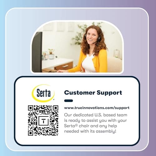 Serta Ergonomic Executive Office Chair Motion Technology Adjustable Mid Back Design with Lumbar Support, Light Gray Fabric 15