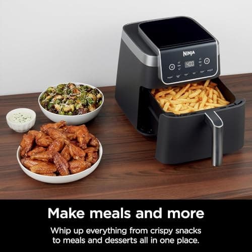 Ninja AF181 Air Fryer Pro XL 6in1 6.5Q Max Crisp Technology Nonstick Basket (Renewed) Bundle with 2 YR CPS Enhanced Protection Pack 6