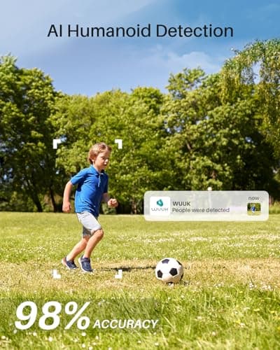 WUUK Security Cameras Wireless Outdoor, Indoor Home Surveillance System, 2K, No Monthly Fee, Motion Alert, Night Vision, 2.4/5 GHz WiFi, 32G Local Storage, Compatible with Alexa & Google, 2-Camera Kit 9