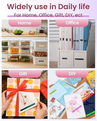 Embossing Label Maker Machine, Pink Omega S Embossed Label Maker, 3D Embossing Labeler Portable Handheld Old School Label Printer for Home Office DIY 8