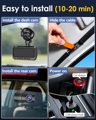 Front and Rear Dash Cam for Truck: 4K+1080P Dual Dash Camera for Pickup Ford F150 F250 Ram 1500-5G WiFi Quick Video Access 15-Min Install Record Every Moment for Accident Evidence by Befumly 5