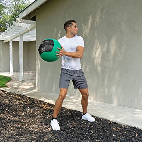 ProsourceFit Soft Medicine Balls, Wall Balls and Full Body Dynamic Exercises, Color-Coded Weights: 6, 10, 14, 20 lb. 7