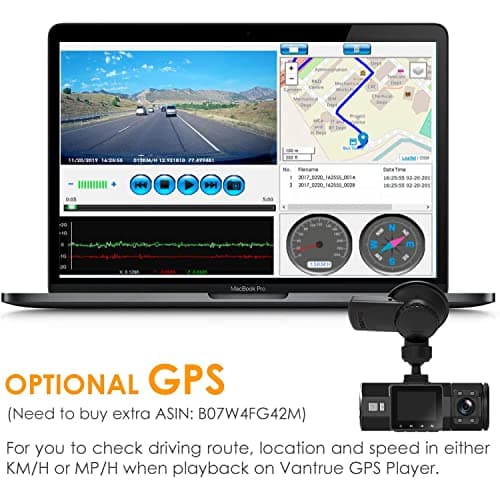 Vantrue N2 Pro Dual Dash Cam, 1440P Single Front Dash Camera, 1080P Front and Inside Car Camera with Infrared Night Vision, 24 Hours Parking Mode, Motion Detection, G-Sensor Support 256GB Max 7