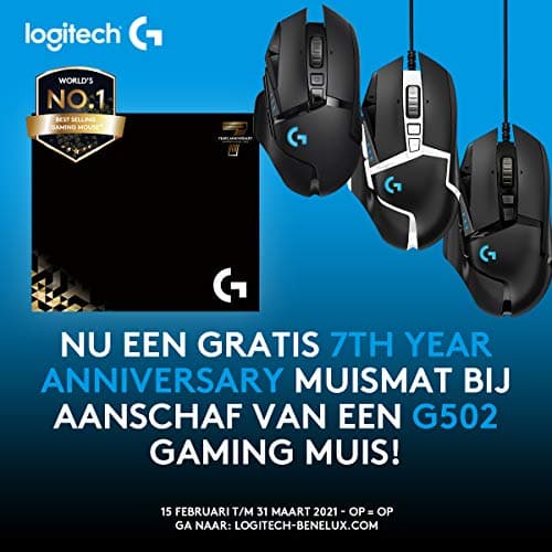 Logitech G502 Hero Special Edition High-Performance Wired Gaming Mouse, 25K Hero Sensor, 25600 DPI, RGB, Adjustable Weight, 11 Programmable Buttons, PC/Mac - Black and White 9