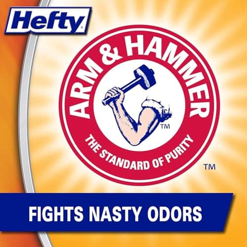 Hefty Small Trash Bags, Flap Tie, Lavender & Sweet Vanilla Scent, 4 Gallon, 26 Count 7
