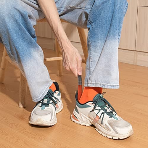 ONEKOO Shoe Horn 7.5 Inch, Portable Shoe Horns, Travel Shoes Horn, Premium Stainless Steel Metal Shoe Horn, Shoe Helper for Men, Shoe Spoon for Women, Metal Shoe Helper for Kids or Adults 5