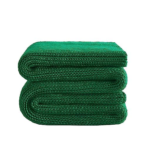 L'AGRATY Knitted Weighted Blanket - 60"x80" 20lbs Cooling Chunky Knit Heavy Blanket for Adults Braided Crochet Throw Thick Cable Yarn Knit Decorative Blanket No Beads Evenly Weighted Machine Washable