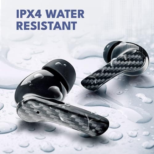 Groovz True Wireless Earbuds with Charging Case - Designed and Engineered in The USA - IPx4 Water Resistant Bluetooth Earbuds Compatible with Apple & Android - 27Hr Battery Life - Deep Purple 5