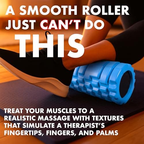 321 Strong Foam Roller - Medium Density Deep Tissue Massager for Muscle Massage and Myofascial Trigger Point Release, with 4K eBook - Aqua 8