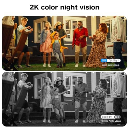 Seeborder Solar Security Cameras Wireless Outdoor, 5G/2.4G Solar WiFi Cameras for Home Security, Solar Powered Outside Camera Wireless,Human Detection, Color Night Vision, 2-Way Talk (black02) 8