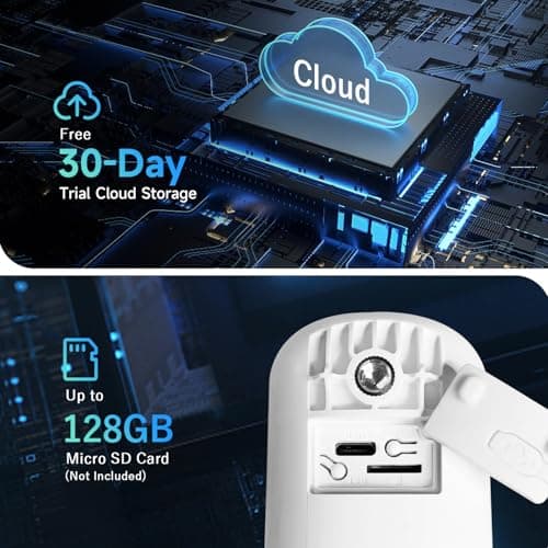 XVIM 2PCS 1080P Security Cameras Wireless Outdoor, 1080P WiFi Indoor Home Security Cameras with PIR Motion Detection, 2.4GHz WiFi, 2-Way Talk, Color Night Vision, Cloud/SD, Waterproof, Alarm Push 6