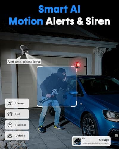 Thybro Solar Powered Outdoor Wireless Camera: 2K HD, Motion Detection, Color Night Vision, Waterproof IP67, Easy Setup for Home & Business Monitoring, No Monthly Fees 5