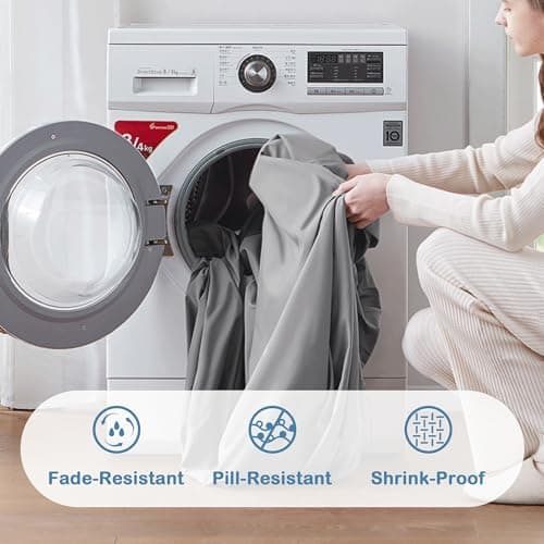 Degrees of Comfort Coolmax® Cooling Fitted Sheet Only, Soft King Size Bed Sheets for Hot Sleepers, Up to 15" Deep Pocket, All Around Elastic, Wrinkle Free, Fade Stain Resistant, Grey 1 Piece 5