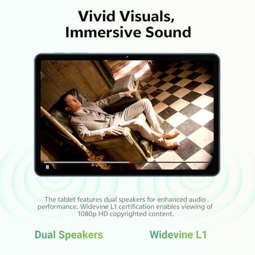 SHARECLOUD Tablet 10.1 inch, Android 15 Tablet with Case, 24GB RAM + 64GB ROM 1 TB Expandable, 1280x800 HD IPS Touch Screen, 8H Battery, WiFi 6, BT 5.4, Dual Camera (Blue) 6