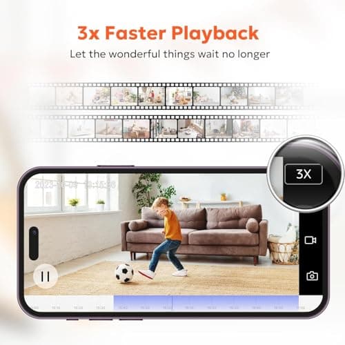 owltron Indoor Camera 2K, 360 Cameras for Home Security with Motion Detection, Baby Monitor with Phone App, 2.4G WiFi Pet Cam with Night Vision & 2-Way Audio 7