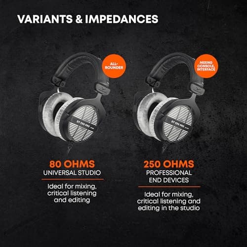 beyerdynamic DT 990 Pro 250 ohm Over-Ear Studio Headphones for Mixing, Mastering, and Editing 8