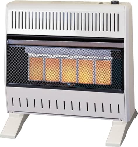 ProCom Heating Liquid Propane Ventless Infrared Plaque Heater With Base Feet - 25,000 BTU, T-Stat Control - Model# ML250TPA-B