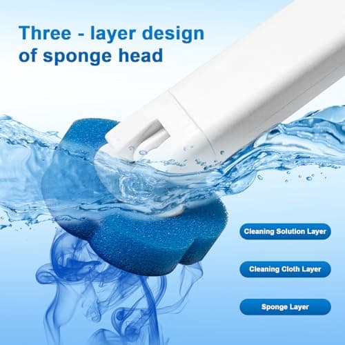 Disposable Toilet Brush with 48 Refills,Toilet Cleaning Supplies,Toilet Wand Brush Starter Kit,Wall Mounted Toilet Bowl Cleaner Brush with Holder for Bathroom Deep Cleaning & Hygiene (White) 7