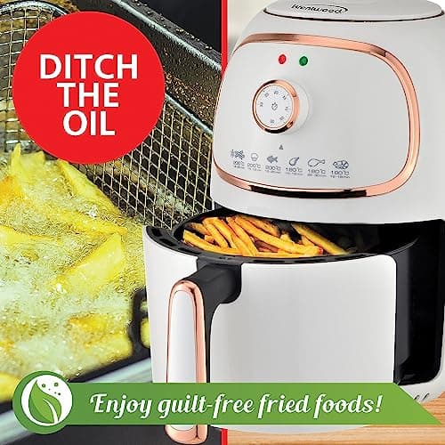 Brentwood AF-202W 2-Qt. 1,200-Watt Electric Air Fryer with Timer and Temperature Control (White) 5
