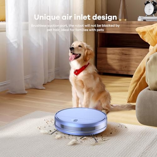 ZCWA Robot Vacuum and Mop Combo,2.4GHz WiFi Link Vacuum Robot,4 Cleaning Mode Robotic Vacuums Cleaner,APP/Remote Aspiradora Robot,Self-Charging Robot Vacuum for Pet Hair,Stains,Carpets,Corner 7
