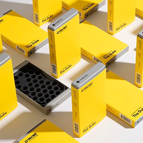 TOOLETRIES The Duke Soap Dish - Secure Holder, Silicone Toiletry Organizer, Shower & Bathroom Accessory - Features Easy Drainage & Flexible Structure - Charcoal 7