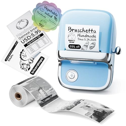 Phomemo M150 Label Maker - 2" Bluetooth Thermal Printer, 203DPI Auto-Return, 700+ Templates, Works with Phone/PC